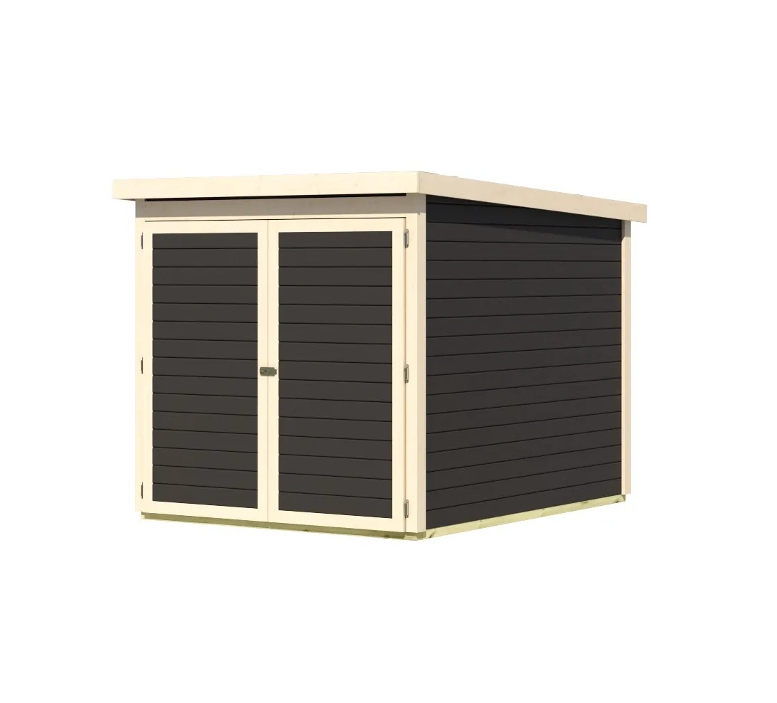 Karibu Garage per bici Terragrau 162,5 x 216,5 cm Karibu Garage per bici Terragrau 162,5 x 216,5 cm