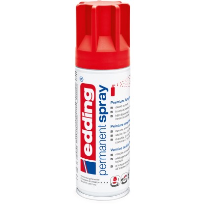 Edding Permanent-Spray 5200 Verkehrsrot seidenmatt 200 ml Edding Permanent-Spray 5200 Verkehrsrot seidenmatt 200 ml