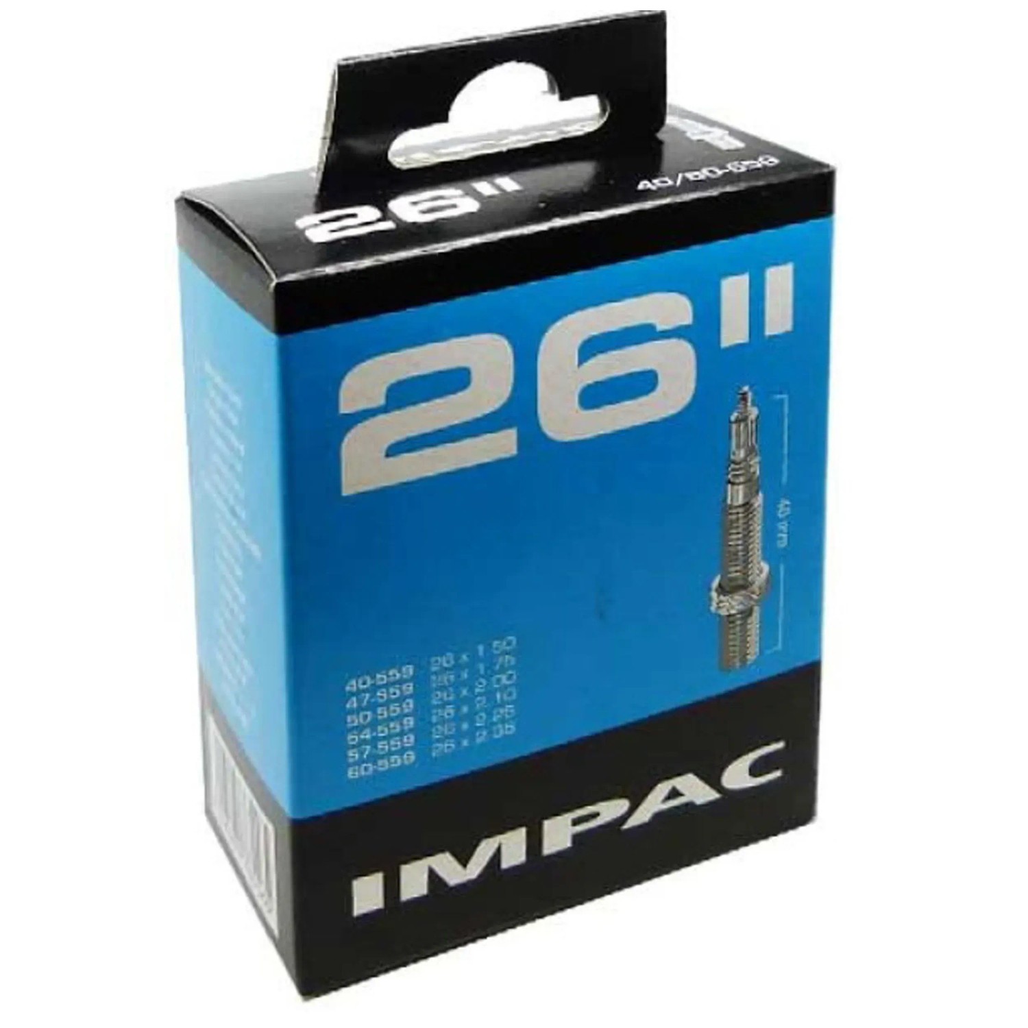 Impac Fahrradschlauch 26" / 40/60-559 / Ventil SV 40 mm Impac Fahrradschlauch 26" / 40/60-559 / Ventil SV 40 mm