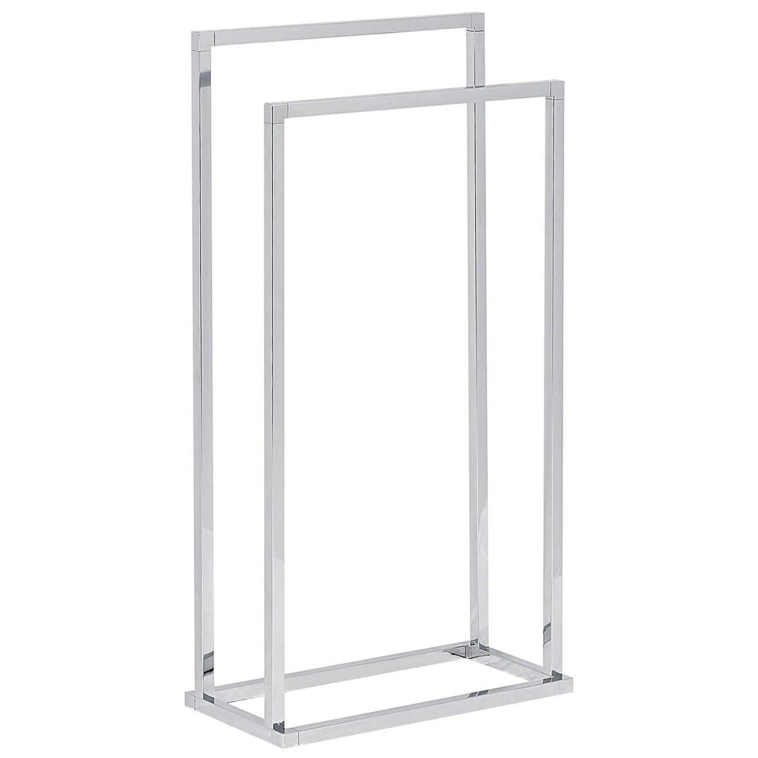 Handtuchständer Recreo freistehend Stahl Silber 45 x 85 cm Handtuchständer Recreo freistehend Stahl Silber 45 x 85 cm