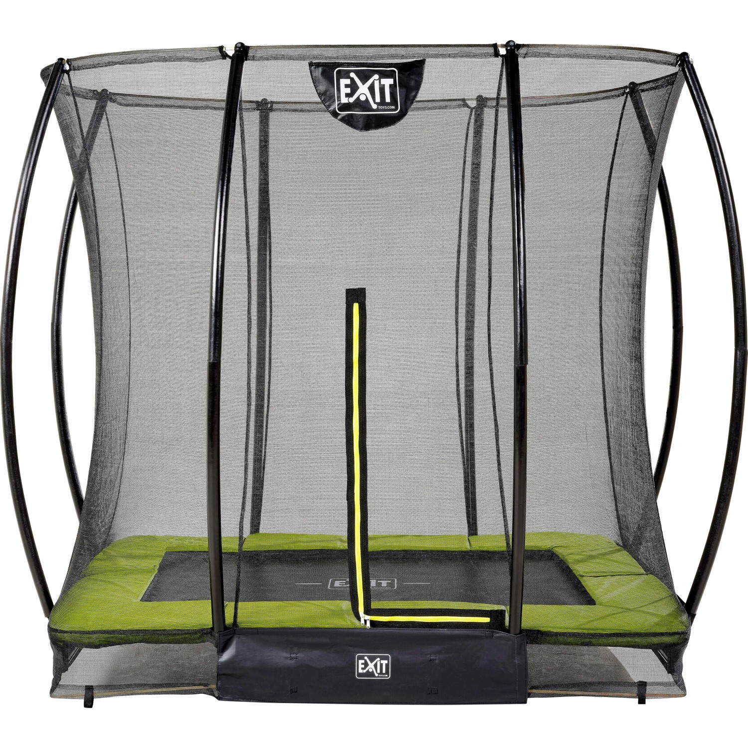 Exit Bodentrampolin Silhouette mit Sicherheitsnetz Grün 153 x 214 cm Exit Bodentrampolin Silhouette mit Sicherheitsnetz Grün 153 x 214 cm