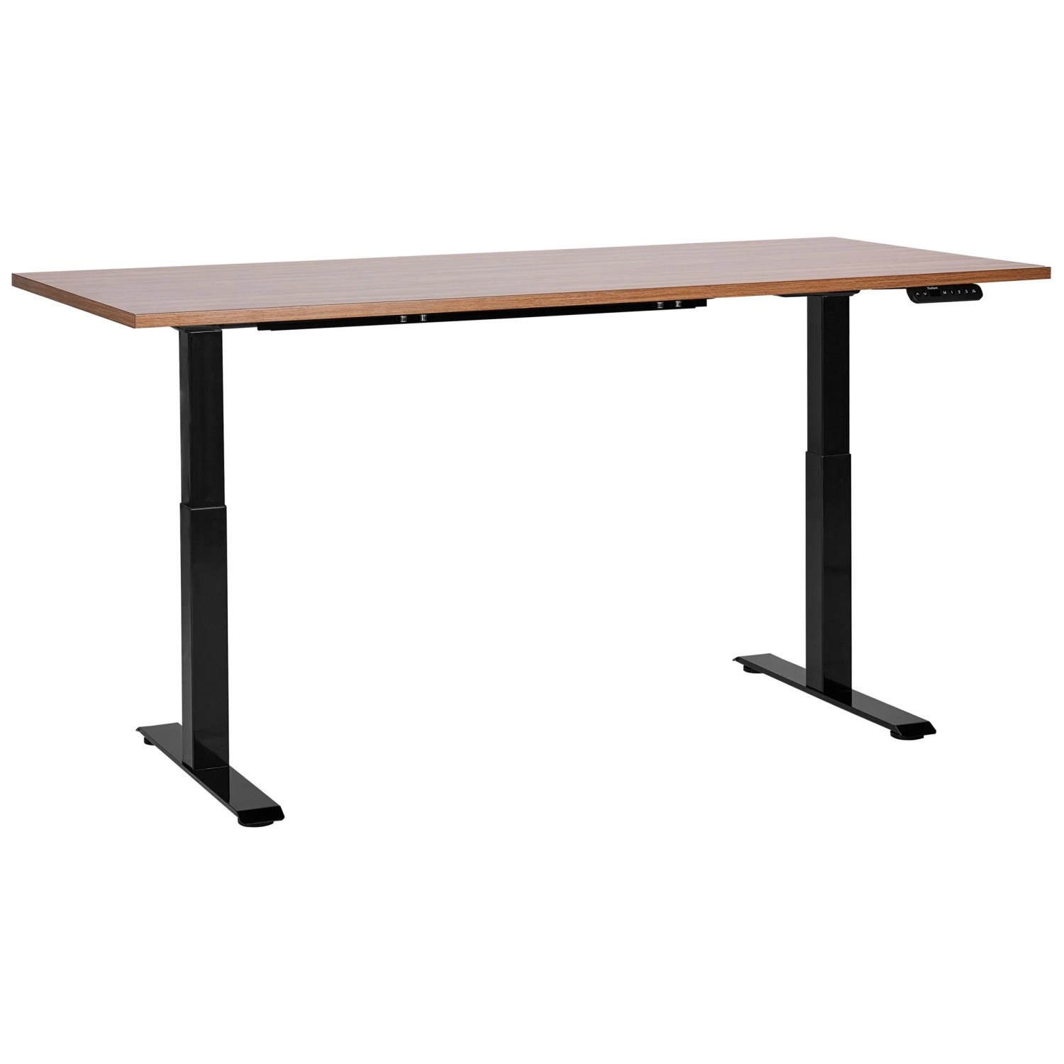 Beliani Bureau Destines réglable en hauteur marron-noir 180 x 80 cm Beliani Bureau Destines réglable en hauteur marron-noir 180 x 80 cm