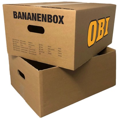 OBI Bananenbox FSC®-zertifiziert (HxBxT) 48 x 34 x 21 cm / 4er-Set OBI Bananenbox FSC®-zertifiziert (HxBxT) 48 x 34 x 21 cm / 4er-Set