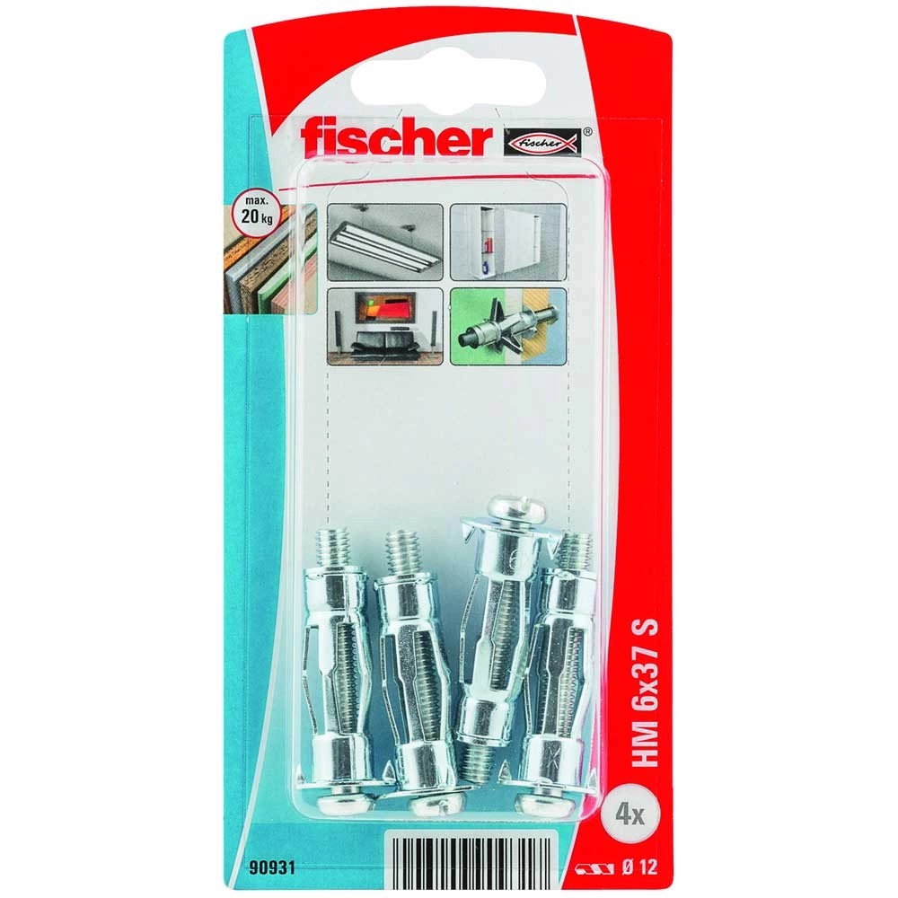 Fischer Hohlraumdübel HM 6 x 37 S K NV 4 Stk kaufen bei OBI