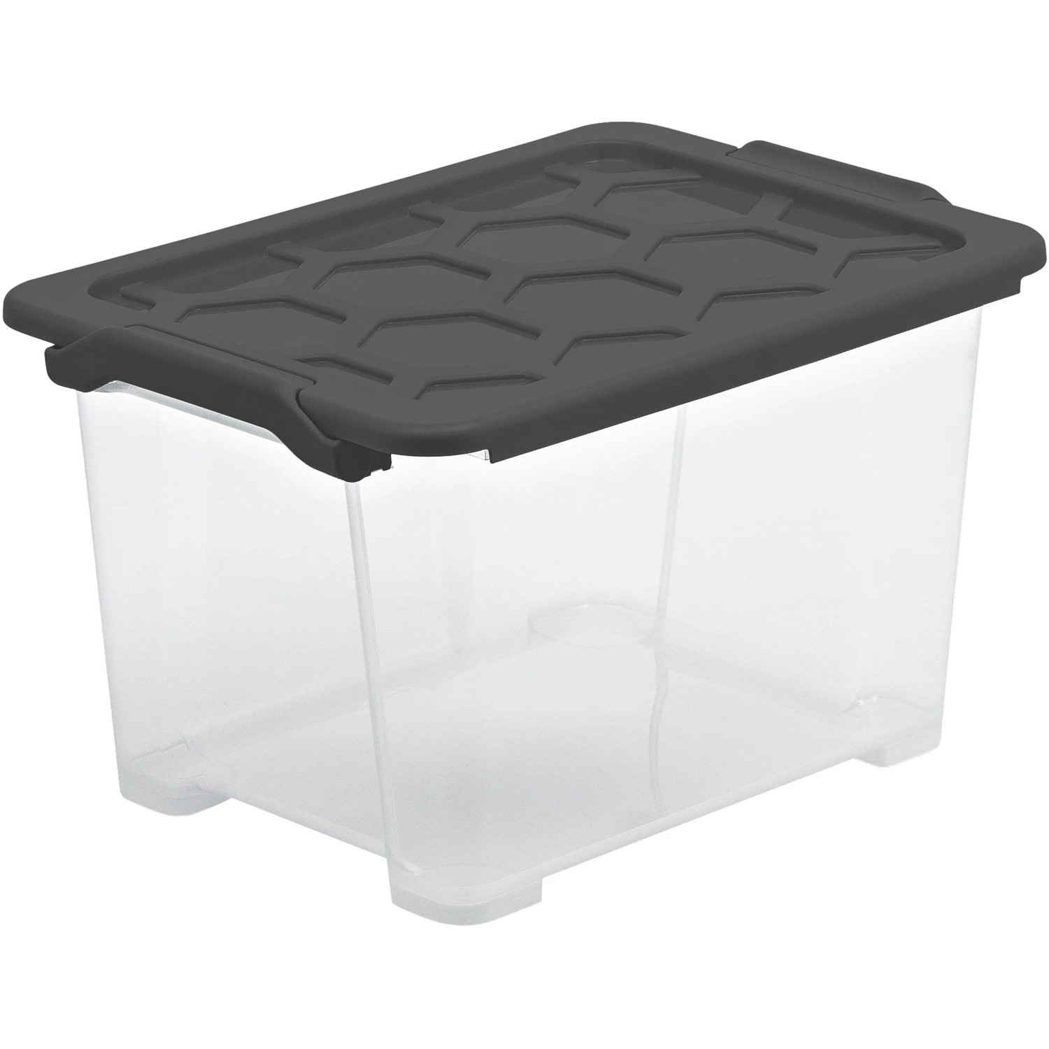 Rotho Aufbewahrungsbox Evo Safe Kunststoff Anthrazit 15 l Rotho Aufbewahrungsbox Evo Safe Kunststoff Anthrazit 15 l
