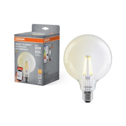 Osram Lampadina LED Smart+ G125 filamento E27 / 6 W / 806 lm / 2'700 K Osram Lampadina LED Smart+ G125 filamento E27 / 6 W / 806 lm / 2'700 K