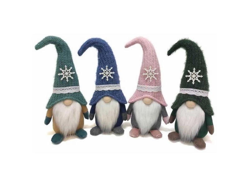 Deko Wichtel Santa Strickm Tze Assortiert H He Cm Stk Kaufen