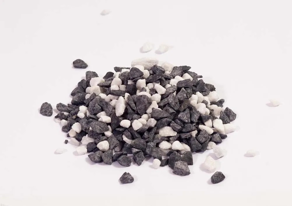 Gartensplitt Schwarz-Weiss Gartensplitt Schwarz-Weiss