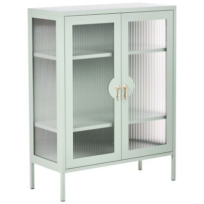Beliani Armoire de bureau Gleora vert menthe 105 x 80 x 35 cm Beliani Armoire de bureau Gleora vert menthe 105 x 80 x 35 cm