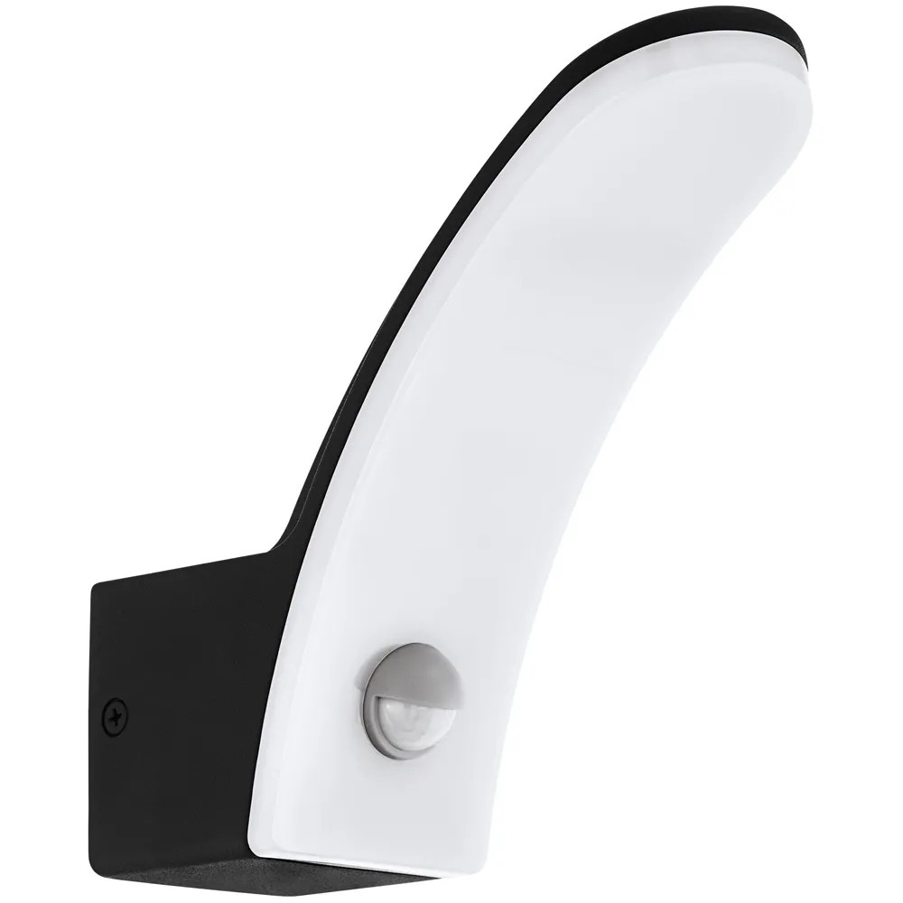 Apparecchio da esterno Eglo LED Fiumicino con sensore bianco-nero Apparecchio da esterno Eglo LED Fiumicino con sensore bianco-nero