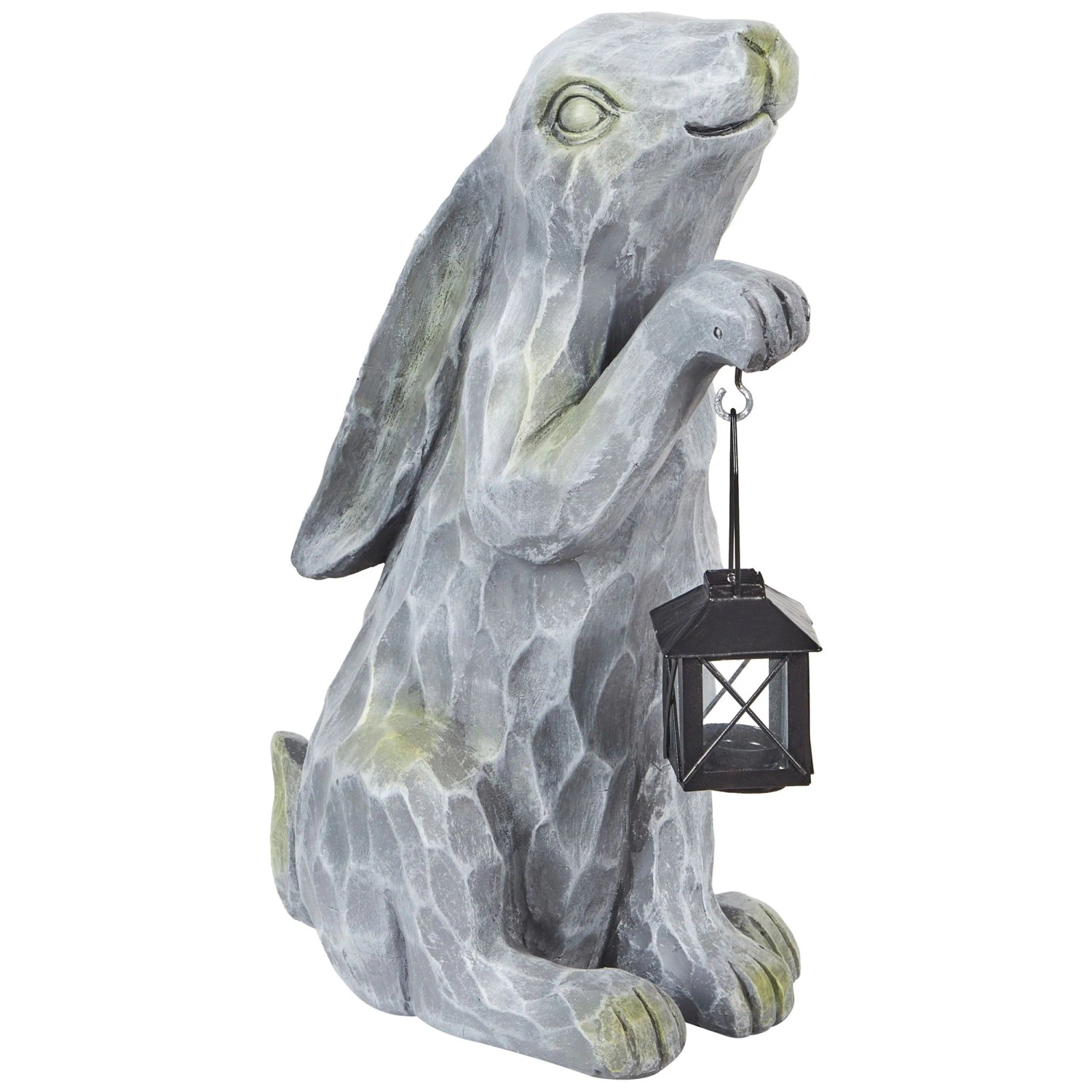 Beliani Gartenfigur Gerland Kaninchen Magnesiumoxid Grau 37 x 20 x 20 cm Beliani Gartenfigur Gerland Kaninchen Magnesiumoxid Grau 37 x 20 x 20 cm