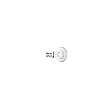 Scharnierrosette Weiss Ø 15 mm 10 Stk. Scharnierrosette Weiss Ø 15 mm 10 Stk.
