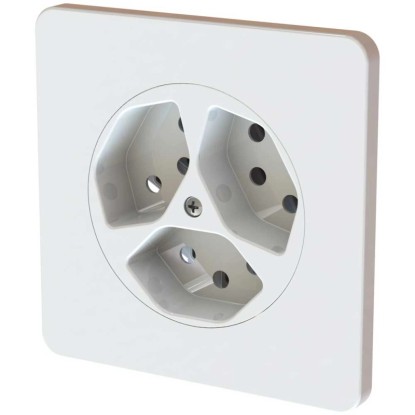 UP-Steckdose maxONE 3 x T13 / 10 A / 250 V UP-Steckdose maxONE 3 x T13 / 10 A / 250 V