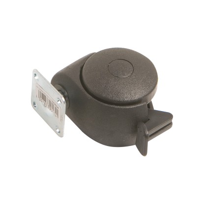 Doppelrolle mit Platte und Feststeller 30 kg / Ø 50 mm Doppelrolle mit Platte und Feststeller 30 kg / Ø 50 mm