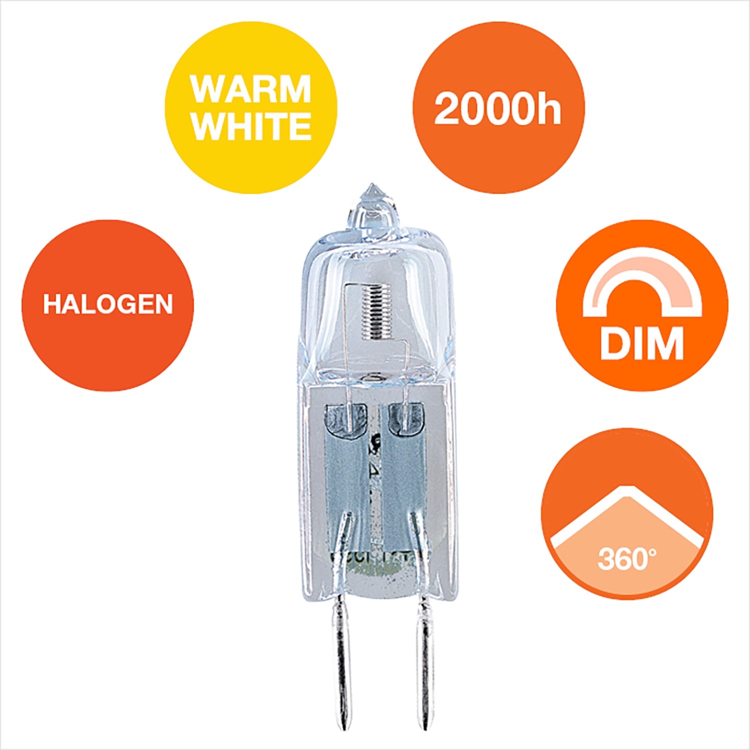 Osram Niedervolt Halogenlampe Pin G Warmweiss W Lm Dimmbar Er