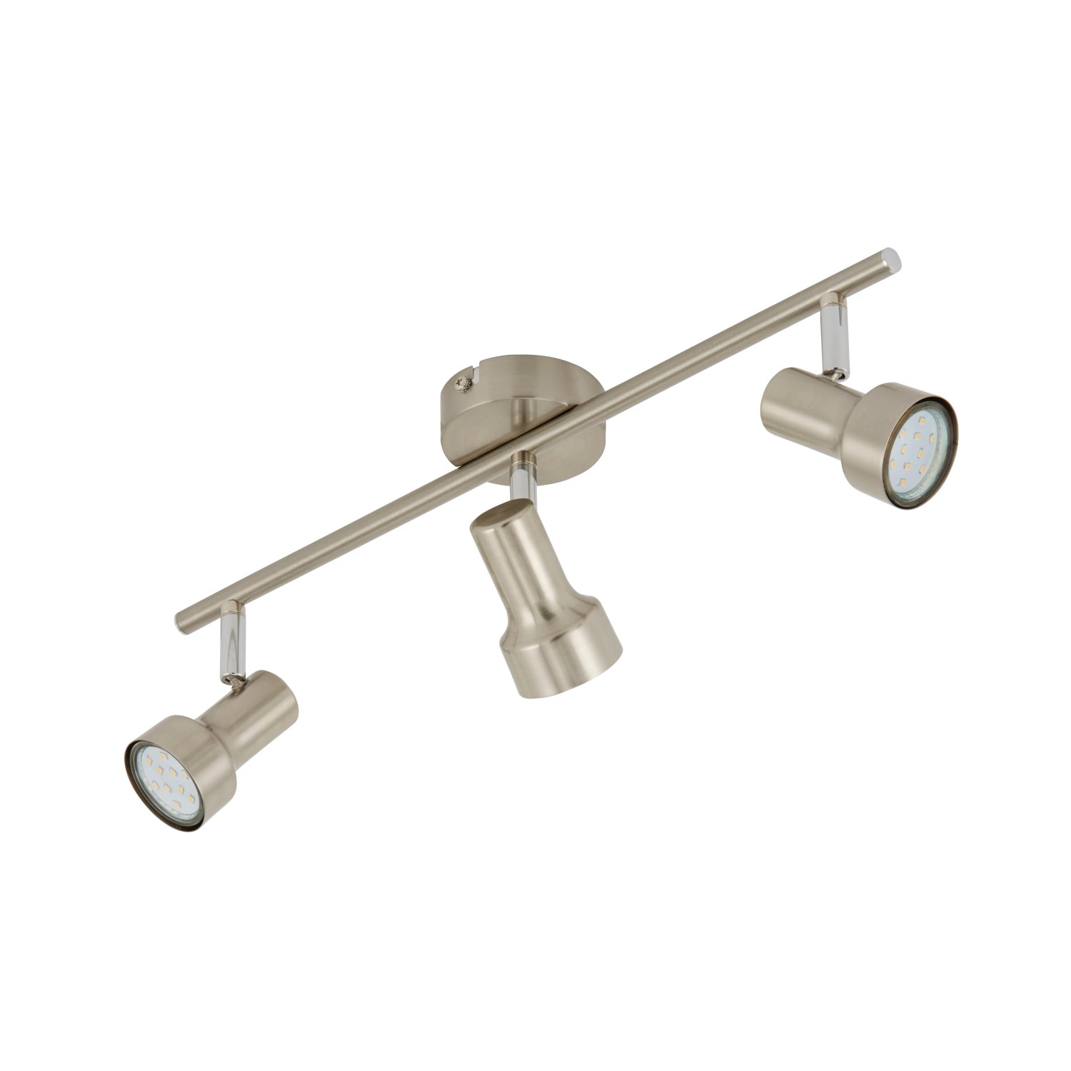 Plafoniera LED Nichel opaco 3 LED / GU10 / 3 W Plafoniera LED Nichel opaco 3 LED / GU10 / 3 W