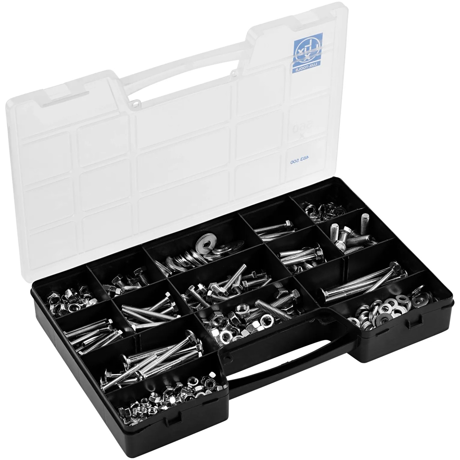LUX-TOOLS Assortiment de vis et d'écrous 560 pcs LUX-TOOLS Assortiment de vis et d'écrous 560 pcs