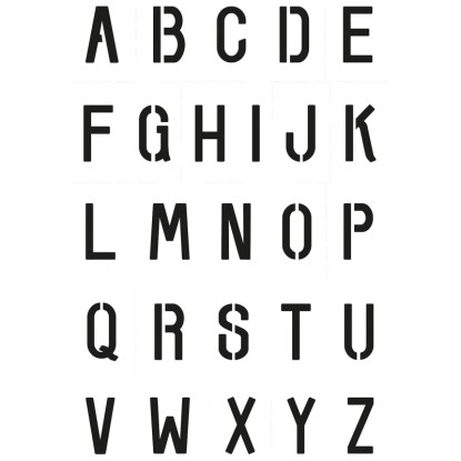 Aladine Schablone Alphabet 1 / 20 x 30 cm Aladine Schablone Alphabet 1 / 20 x 30 cm