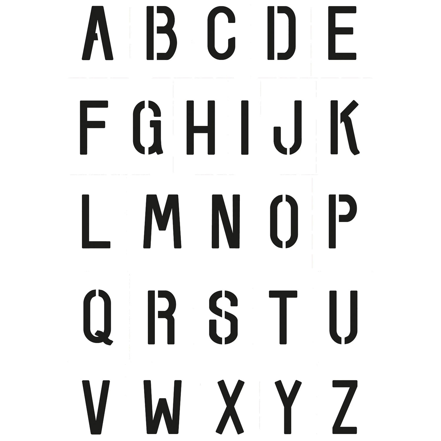 Aladine Schablone Alphabet 1 / 20 x 30 cm Aladine Schablone Alphabet 1 / 20 x 30 cm