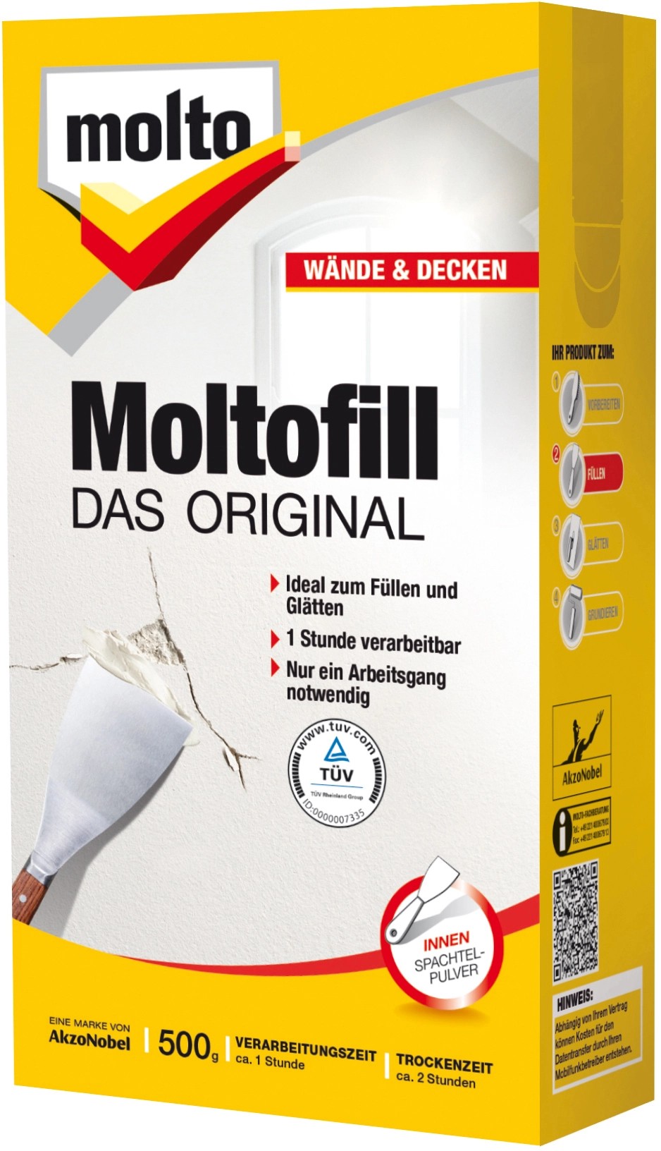 Molto Moltofill Spachtelpulver Innen 500 G Kaufen Bei OBI