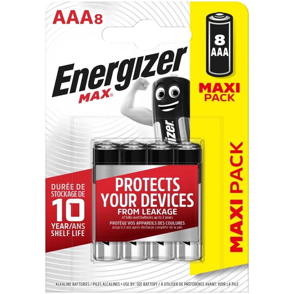 Energizer Max Alkaline Micro Batterie AAA 8 Stk. Energizer Max Alkaline Micro Batterie AAA 8 Stk.