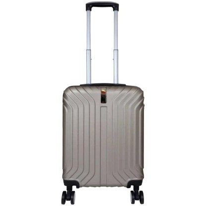 Rollkoffer Boarding-Reisekoffer ABS Champagner Rollkoffer Boarding-Reisekoffer ABS Champagner