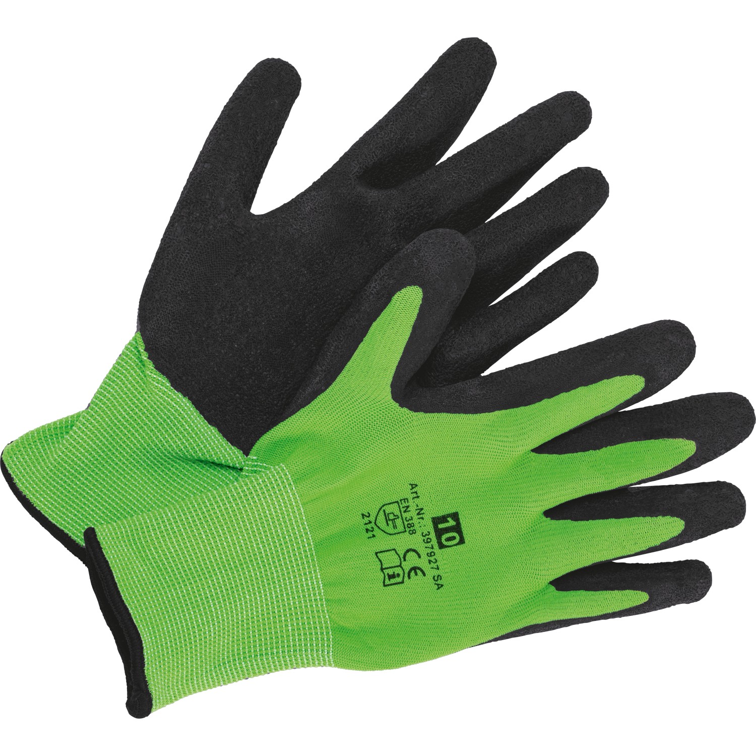 Gartenhandschuh Latex-Teilbeschichtung Grün Gr. 7 Gartenhandschuh Latex-Teilbeschichtung Grün Gr. 7