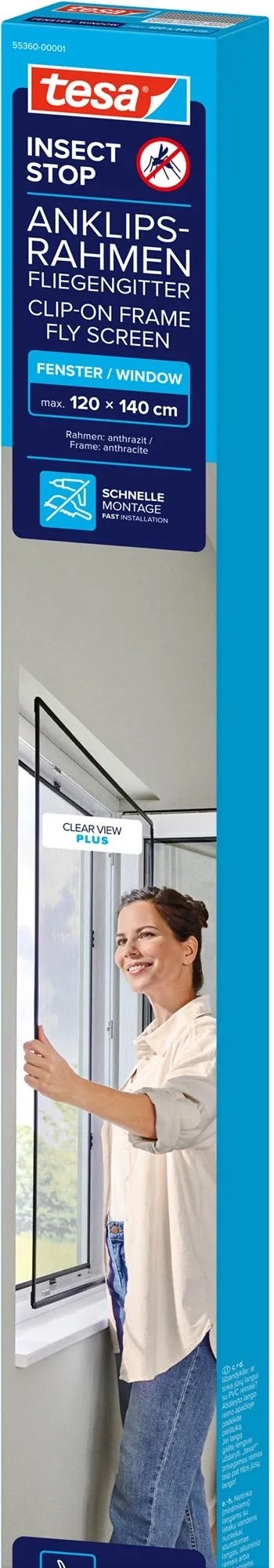 Tesa Fliegengitter Clip-on-Screen 1,2 x 1,4 m Tesa Fliegengitter Clip-on-Screen 1,2 x 1,4 m