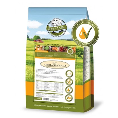 Bellfor Mangime essiccato Forstbach con salmone e trota 10 kg Bellfor Mangime essiccato Forstbach con salmone e trota 10 kg