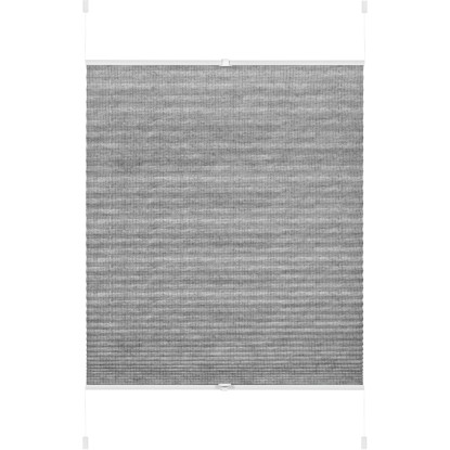 Gardinia Tenda plissettata Concept a morsetti Grigio 60 x 130 cm Gardinia Tenda plissettata Concept a morsetti Grigio 60 x 130 cm