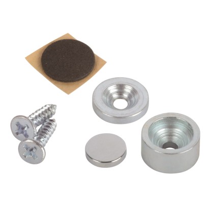 Fix-o-moll Magnetschnäpper Neodym zum Einbohren Ø 12,7 mm x 6,4 mm Silber Fix-o-moll Magnetschnäpper Neodym zum Einbohren Ø 12,7 mm x 6,4 mm Silber