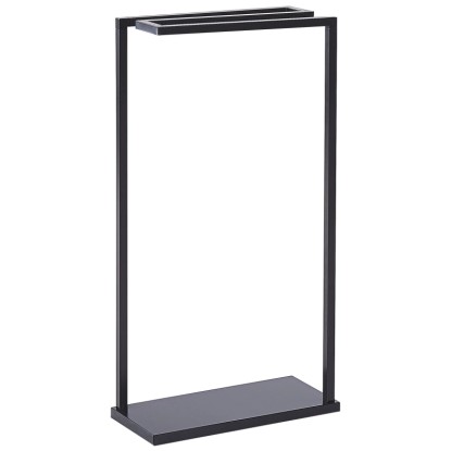 Handtuchständer Garcitas freistehend Stahl Schwarz 42 x 83 cm Handtuchständer Garcitas freistehend Stahl Schwarz 42 x 83 cm