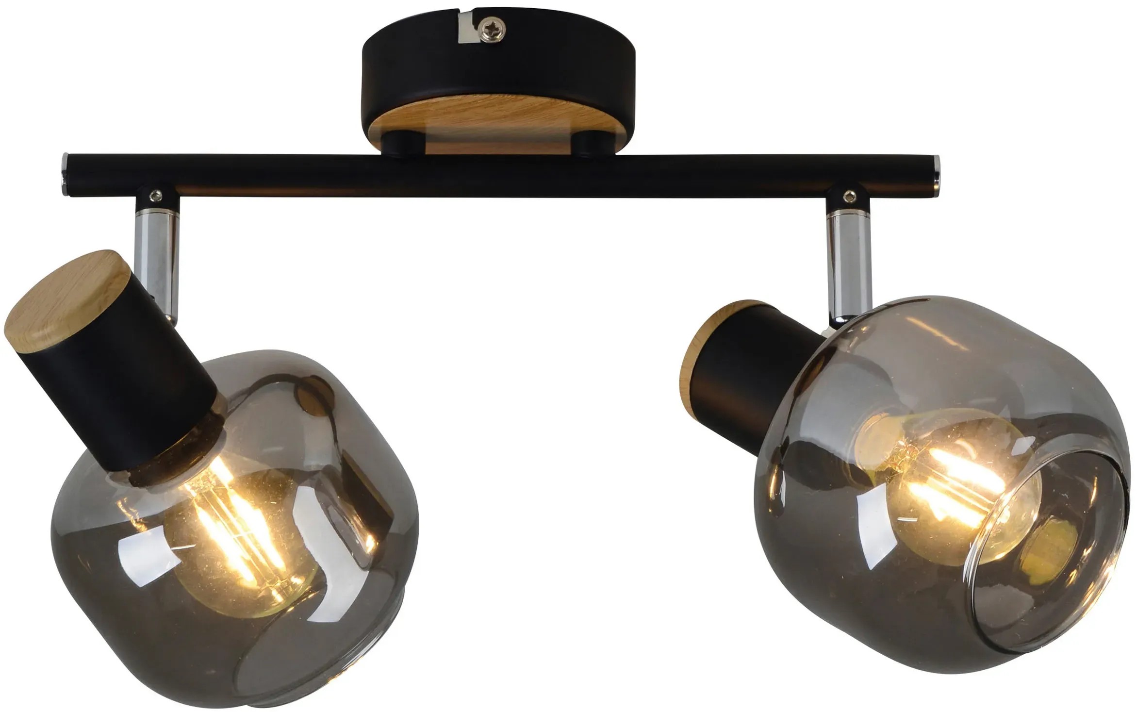 Näve Plafoniera Fumoso faretto a 2 luci Näve Plafoniera Fumoso faretto a 2 luci