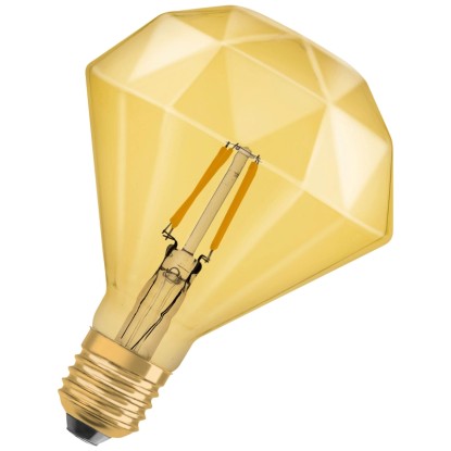 Osram Lampadina LED 1906 Diamond filamento E27 Oro Bianco caldo 40 W / 420 lm Osram Lampadina LED 1906 Diamond filamento E27 Oro Bianco caldo 40 W / 420 lm