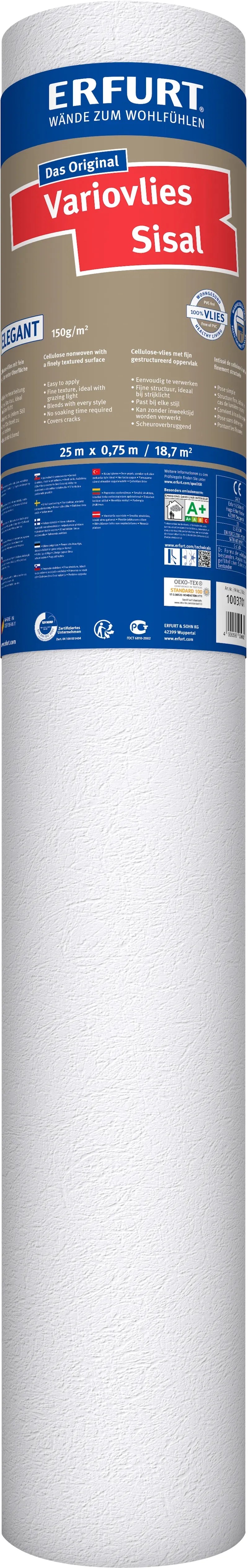 Erfurt Vliestapete Variovlies Sisal Excellent FSC® 25 x 0,75 m Erfurt Vliestapete Variovlies Sisal Excellent FSC® 25 x 0,75 m