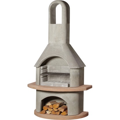 Buschbeck Cheminée de jardin Carmen béton Gris Terre cuite Buschbeck Cheminée de jardin Carmen béton Gris Terre cuite