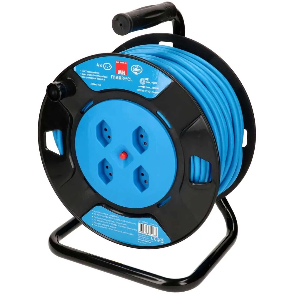 Rullo avvolgicavo 4 x tipo13 / Blu Nero / 50 m Rullo avvolgicavo 4 x tipo13 / Blu Nero / 50 m