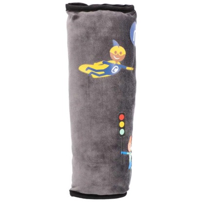 Cartrend Gurtkissen Kids Heroes Grau 27,5 x 10,5 cm Cartrend Gurtkissen Kids Heroes Grau 27,5 x 10,5 cm