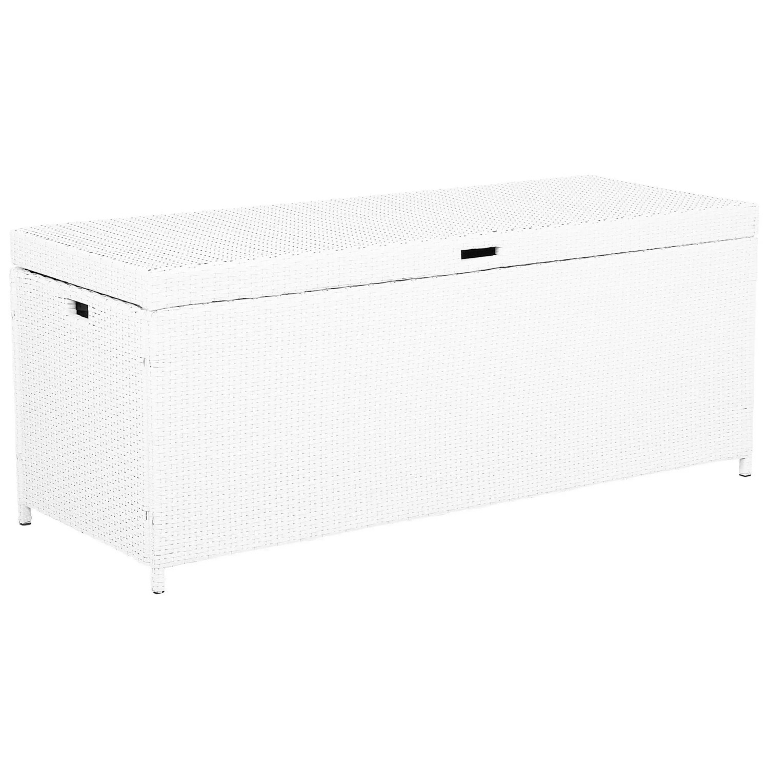 Beliani Contenitore Modena Rattan Bianco (HxLxP) 66 x 158 x 63 cm Beliani Contenitore Modena Rattan Bianco (HxLxP) 66 x 158 x 63 cm