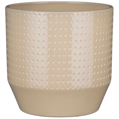 Mica Decorations Topf Nola Keramik Beige Ø 21,5 cm / Höhe 21 cm Mica Decorations Topf Nola Keramik Beige Ø 21,5 cm / Höhe 21 cm