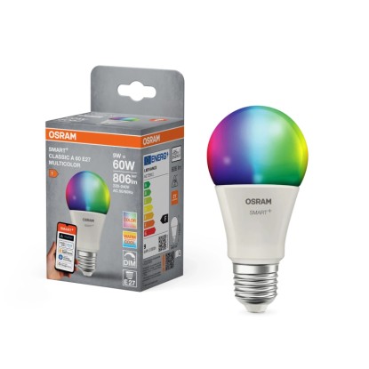 Osram Lampadina LED Smart+ A60 Multicolor E27 / 9 W / 806 lm Osram Lampadina LED Smart+ A60 Multicolor E27 / 9 W / 806 lm