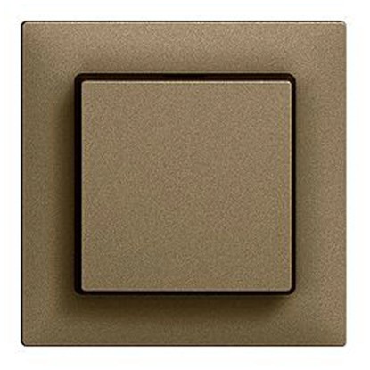 Feller Druckschalter Frontplatte EdizioDue Coffee Feller Druckschalter Frontplatte EdizioDue Coffee