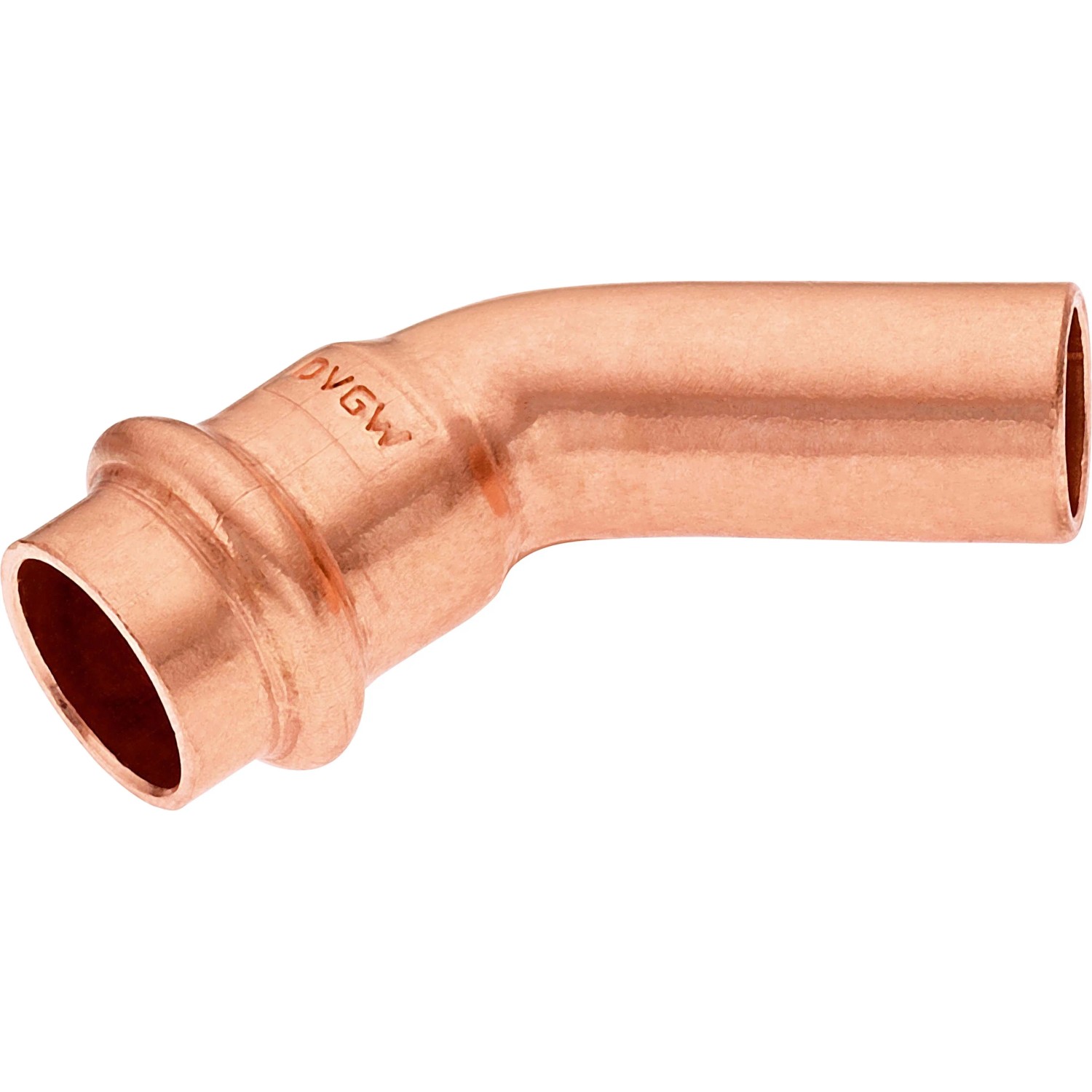 Curva a pressare 45° rame Ø 15 mm Curva a pressare 45° rame Ø 15 mm