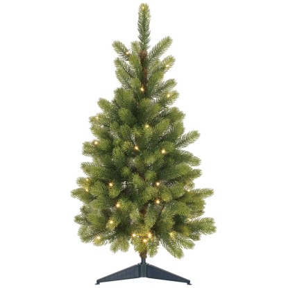 Kunsttanne Nagano mit LED-Beleuchtung Grün Ø 45 cm / Höhe 90 cm Kunsttanne Nagano mit LED-Beleuchtung Grün Ø 45 cm / Höhe 90 cm