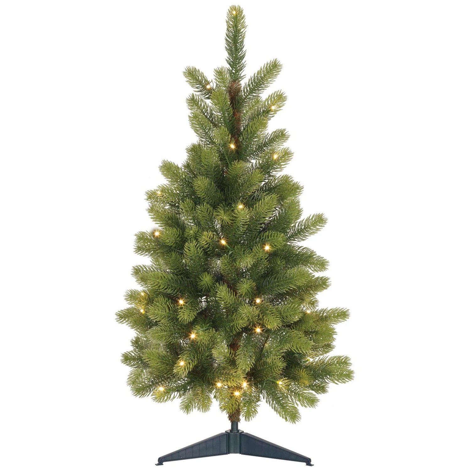 Kunsttanne Nagano mit LED-Beleuchtung Grün Ø 45 cm / Höhe 90 cm Kunsttanne Nagano mit LED-Beleuchtung Grün Ø 45 cm / Höhe 90 cm