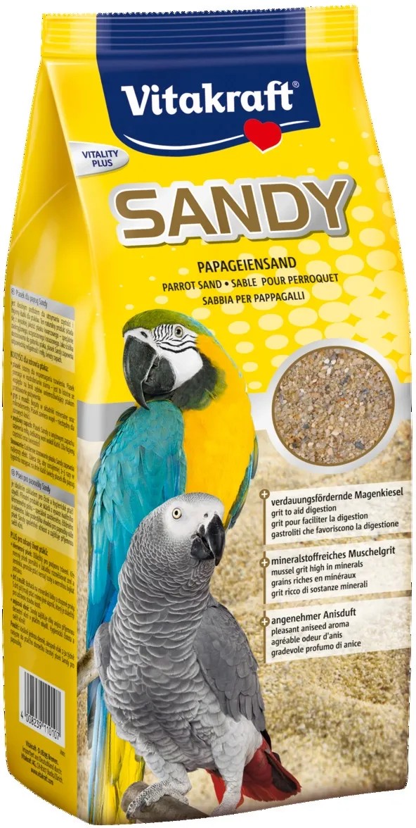 Vitakraft Sabbia per pappagalli Sandy 2,5 kg Vitakraft Sabbia per pappagalli Sandy 2,5 kg
