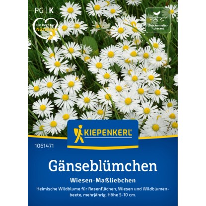 Kiepenkerl Saatgut Gänseblümchen Wiesen-Maßliebchen Kiepenkerl Saatgut Gänseblümchen Wiesen-Maßliebchen