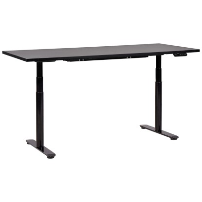 Beliani Schreibtisch Destinas höhenverstellbar Schwarz 180 x 80 cm Beliani Schreibtisch Destinas höhenverstellbar Schwarz 180 x 80 cm