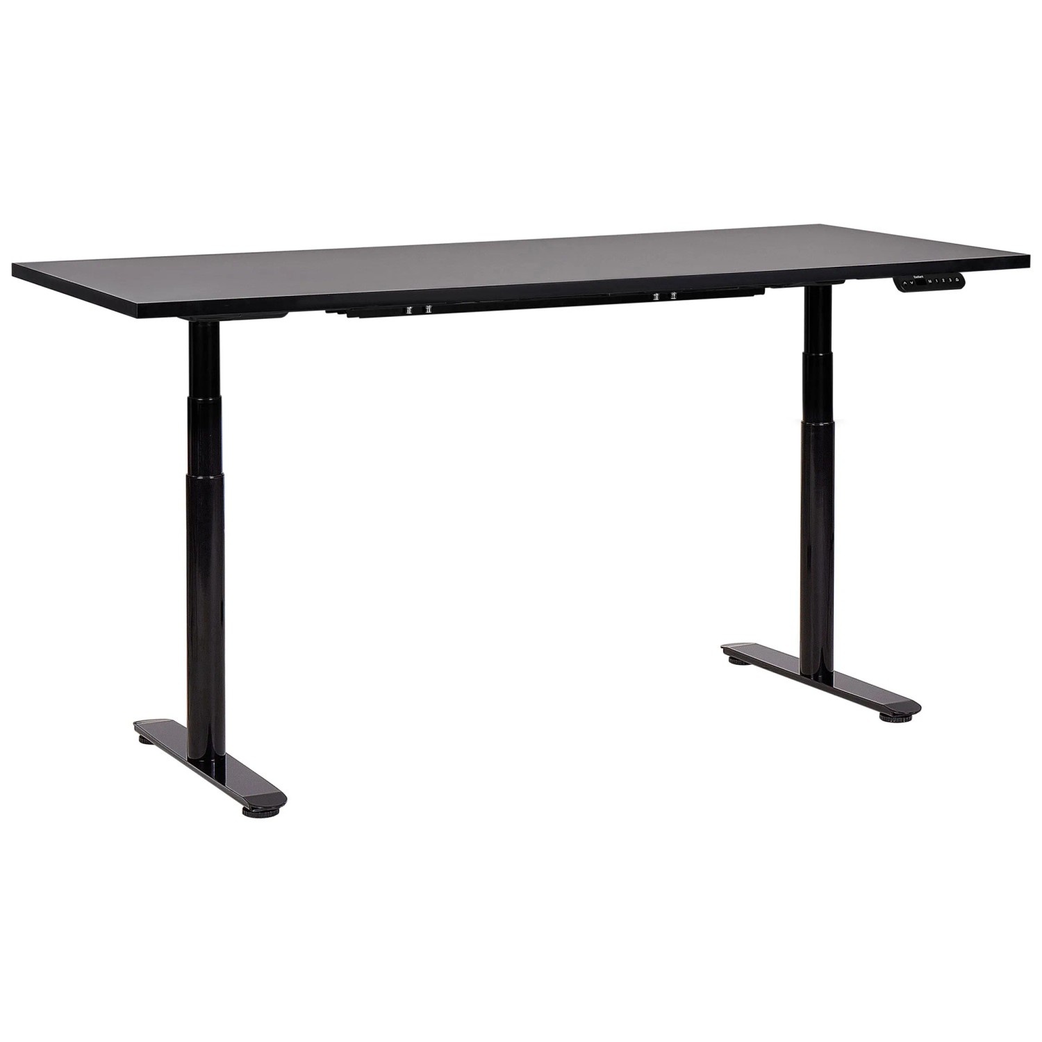 Beliani Schreibtisch Destinas höhenverstellbar Schwarz 180 x 80 cm Beliani Schreibtisch Destinas höhenverstellbar Schwarz 180 x 80 cm