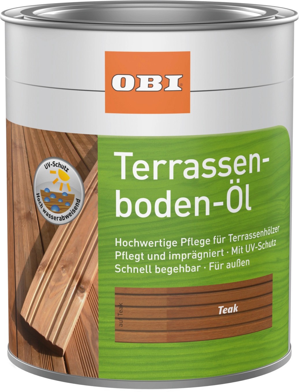 OBI Huile pour sol de terrasse Teck 750 ml OBI Huile pour sol de terrasse Teck 750 ml